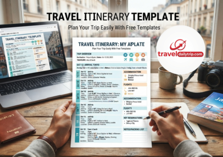 travel itinerary template