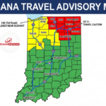 indiana travel advisory map